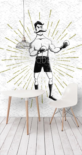 Bild på symbol of vintage boxer